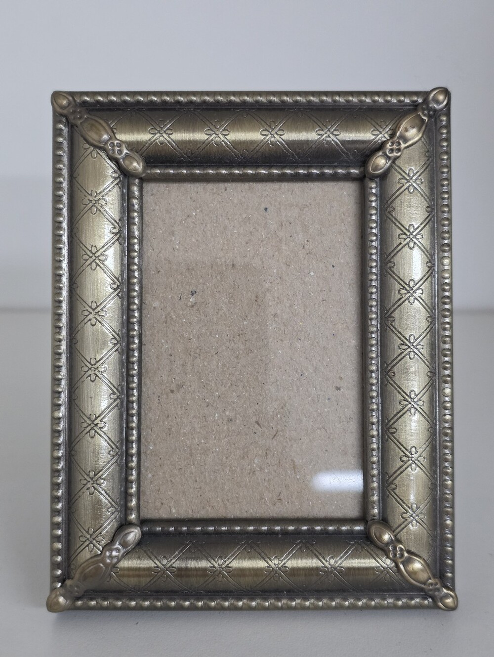 Malden International Designs Antique Brass Diamond Lattice Frame